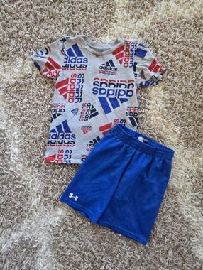 Adidas / Under Armour Logo Tshirt & Shorts Set